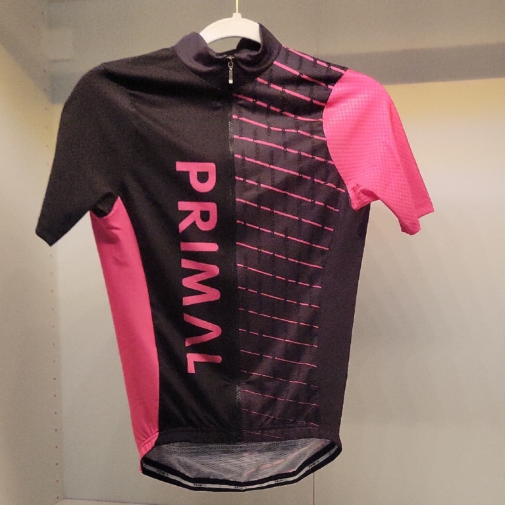 Primal Black and Pink Cycling Aero Jersey